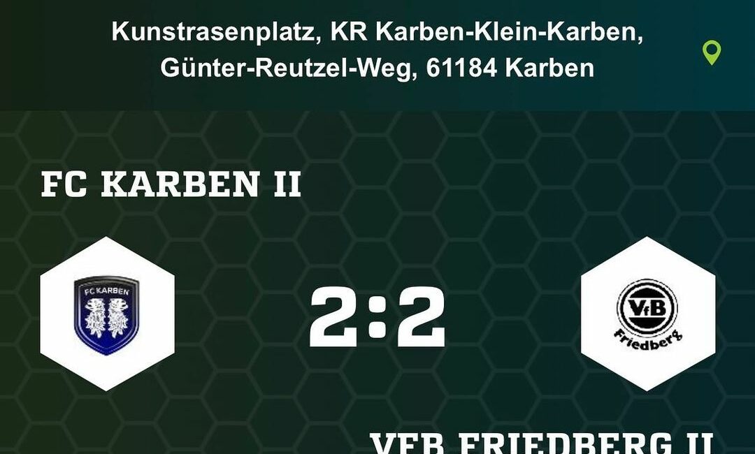 Unsere 1b erkämpft sich beim Tabellenzweiten FC Karben II ( @fckarben ) mit eine...