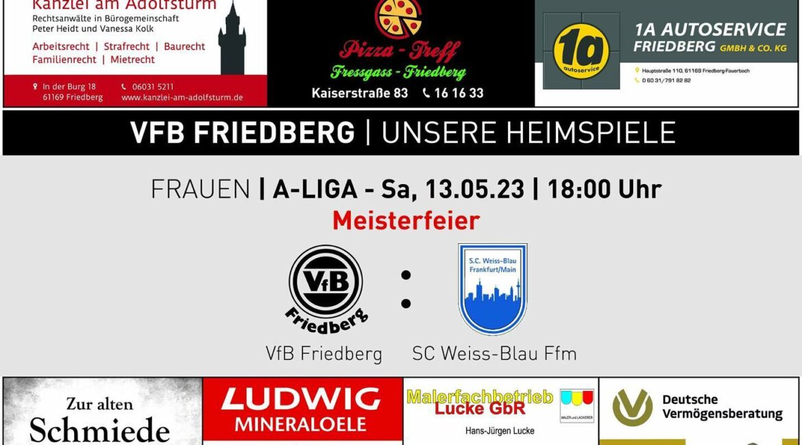 Unsere Frauen @vfb_friedberg_frauenfussball krönen in Ihrem letzten Spiel als sc...